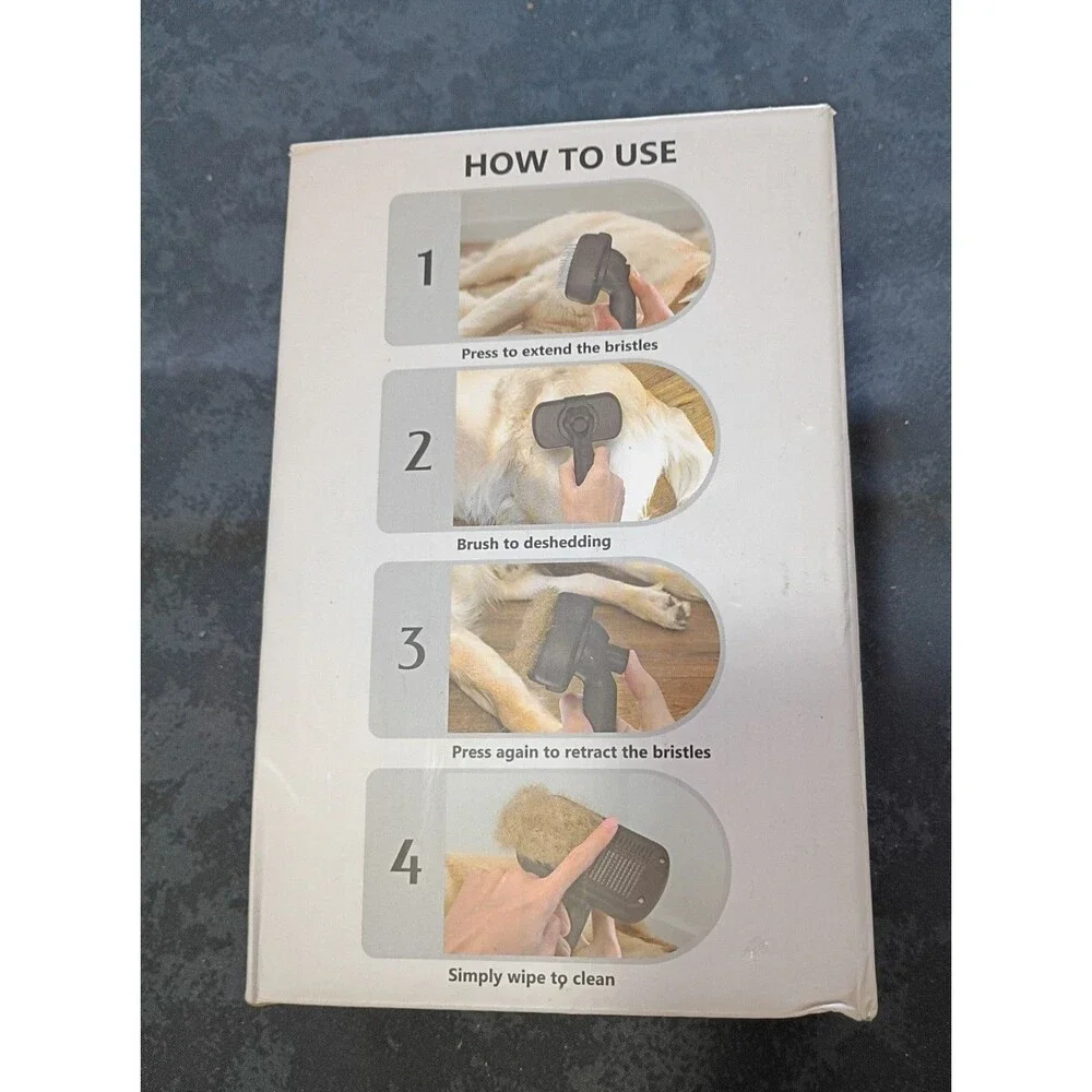 DIPOO Self Cleaning Slicker Brush for Desheding Pets MPN Dip-202401